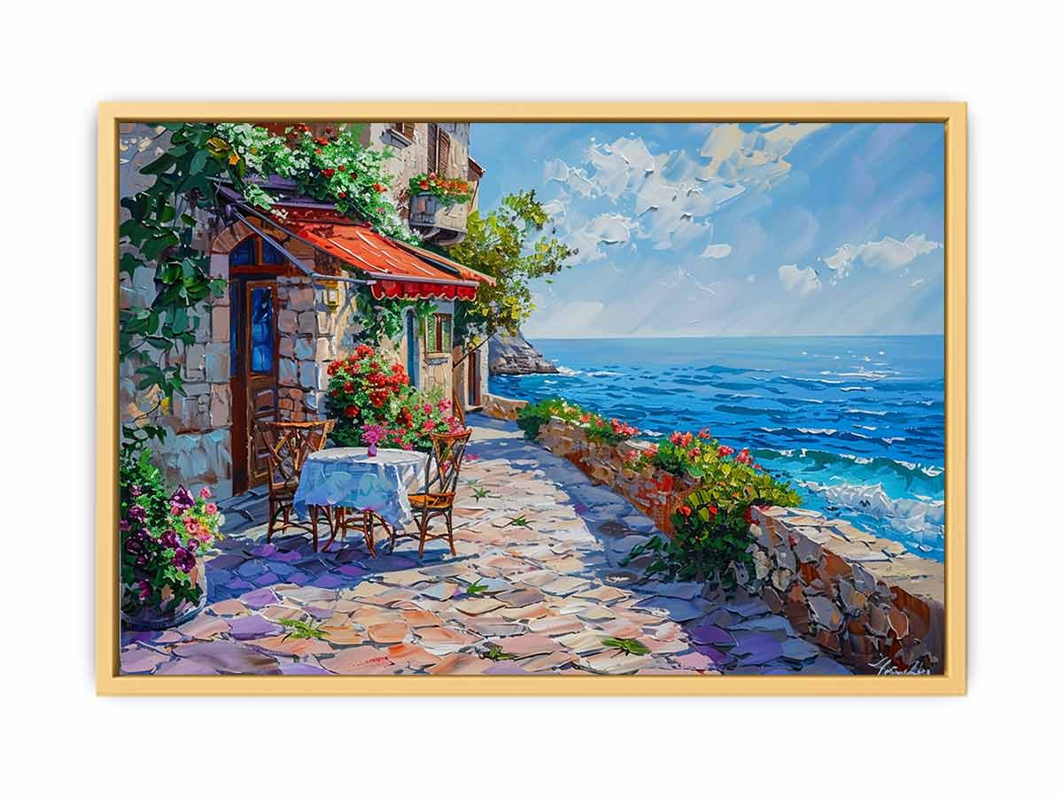 Italian beach cafe
