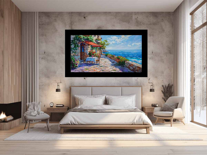 Italian beach cafe