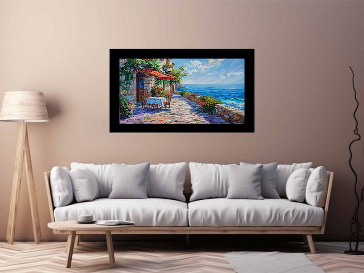 Italian beach cafe