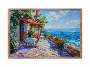 Italian beach cafe