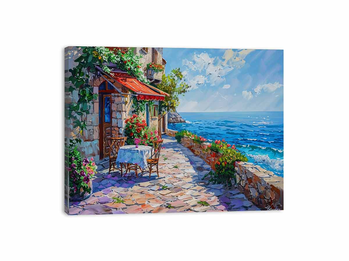 Italian beach cafe