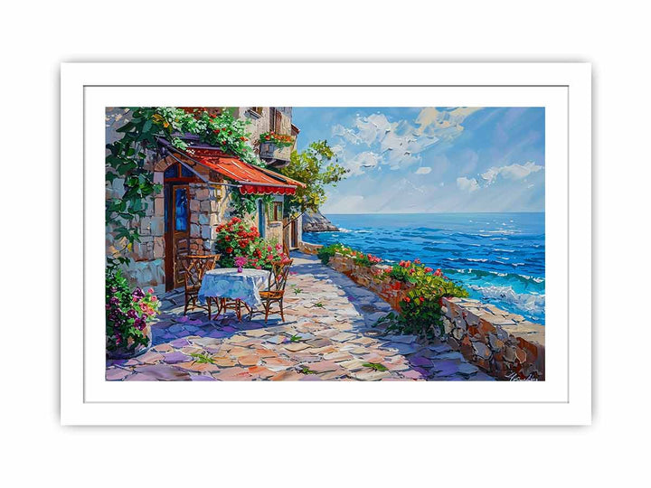 Italian beach cafe