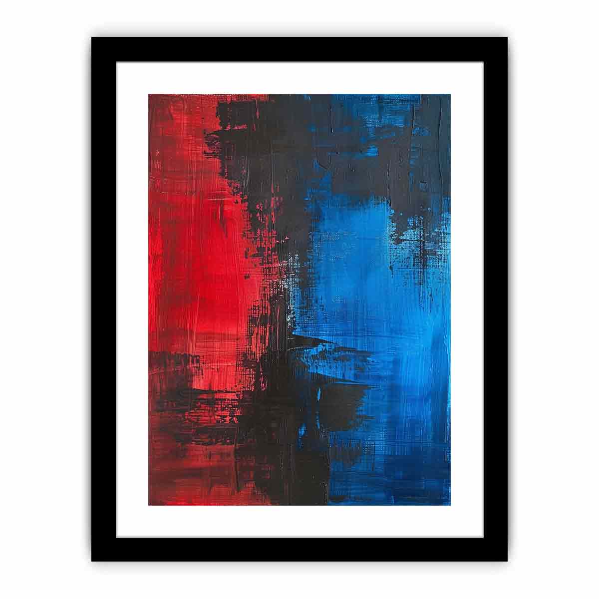 Red Blue Abstract