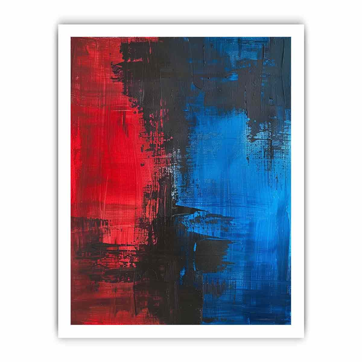 Red Blue Abstract