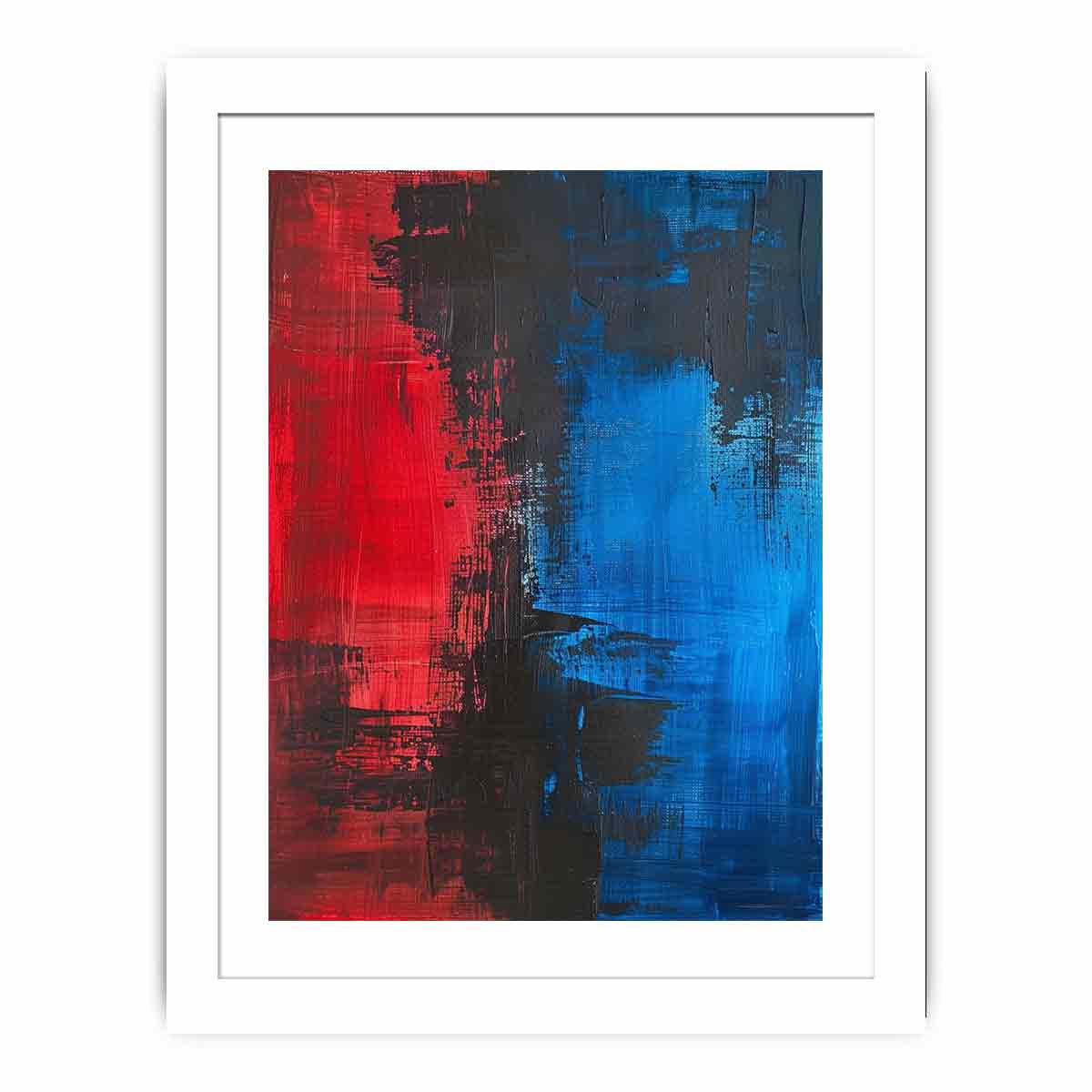 Red Blue Abstract