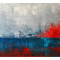 Red Blue Abstract Art