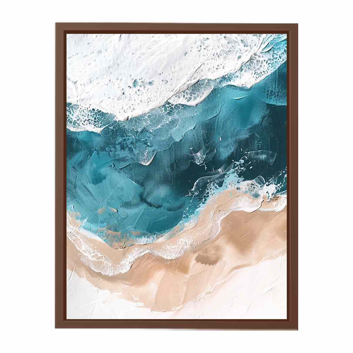 Tricolor Ocean Painting