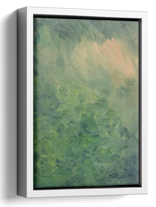 Abstract Forest Oil Painting 