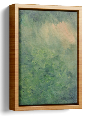 Abstract Forest Oil Painting 