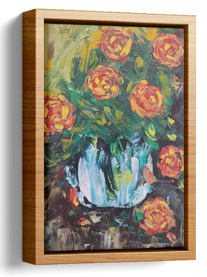 Abstract Flowers Oil Painting 