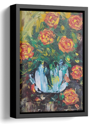 Abstract Flowers Oil Painting 