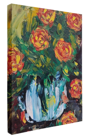 Abstract Flowers Oil Painting 
