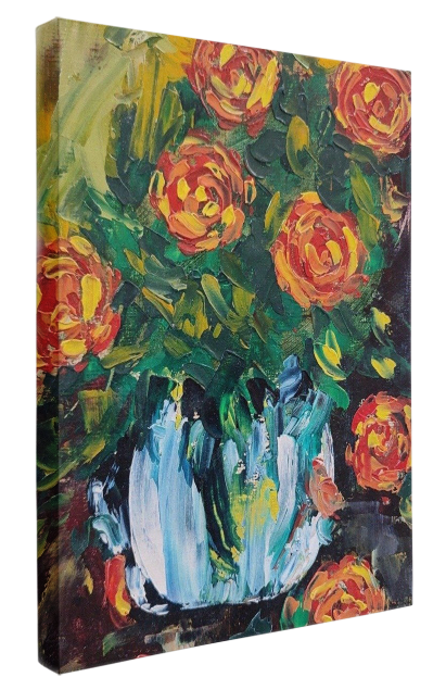Abstract Flowers Oil Painting 