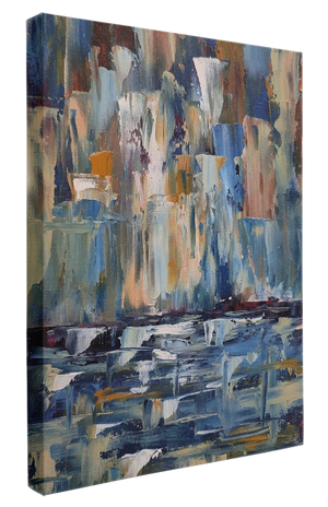 Abstract Waterfall Oil Painting 