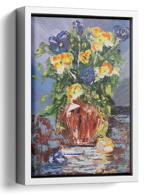 Abstract Flowers Oil Painting 