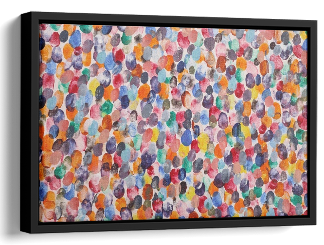 Rainbow Abstract Oil Painting 