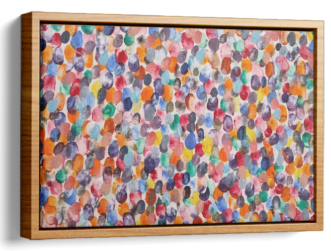Rainbow Abstract Oil Painting 