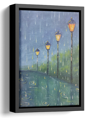 Rain Oil Painting 