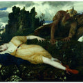 Sleeping Diana Watched by Two Fauns 1877