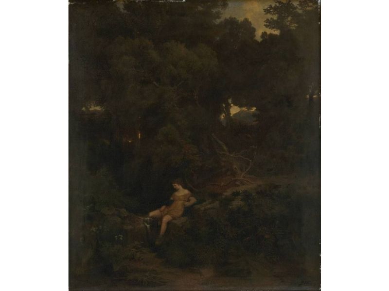 Nymphe in a fountain