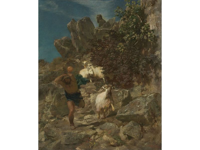 Pan frightening a shepherd 2