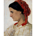 Portrait of Angela Böcklin à la rèsille rouge