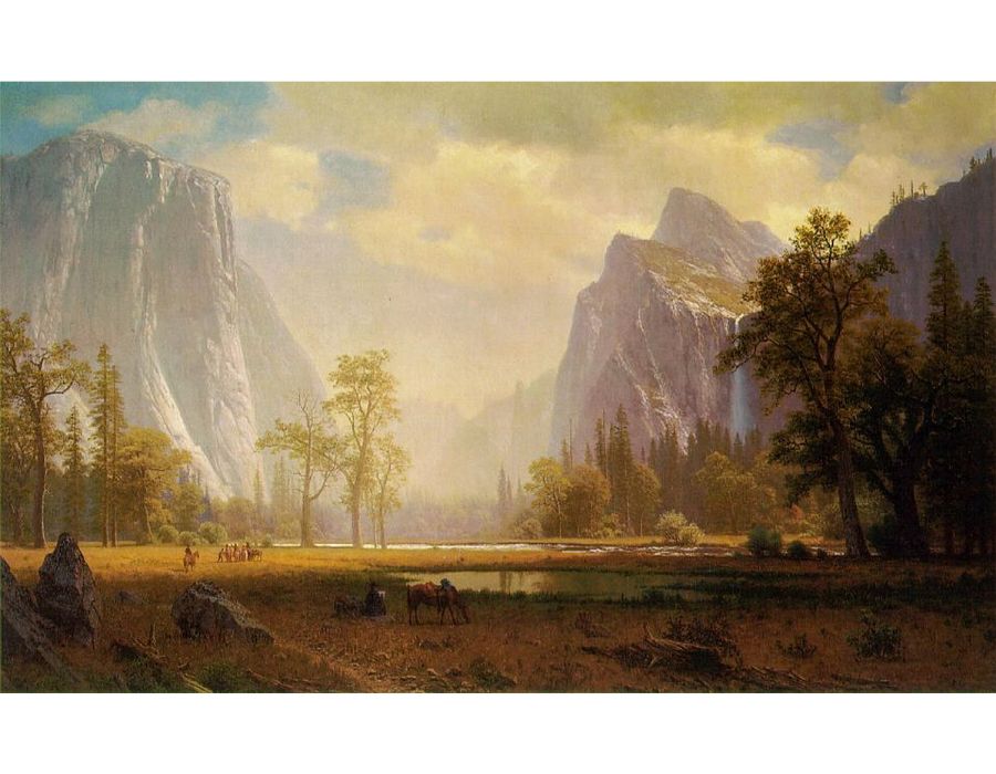 Looking Up The Yosemite Valley 1865 67