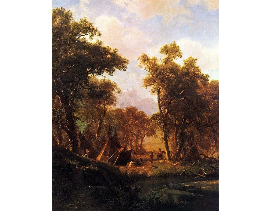 Indian Encampment, Shoshone Village