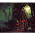 Lake Tahoe Spearing Fish By Torchlight