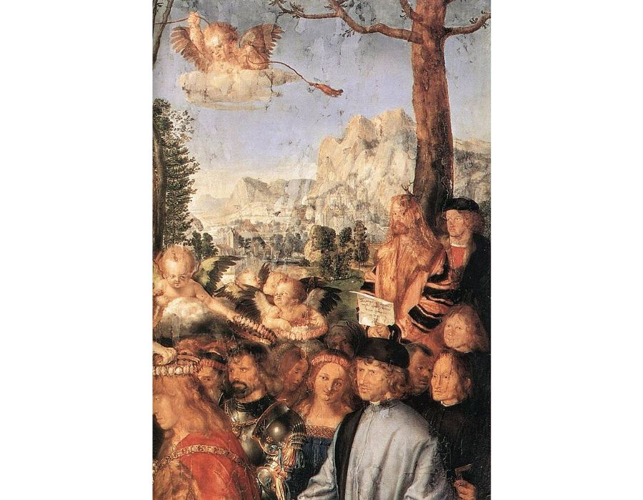 Feast of the Rose Garlands (detail)