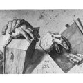 Two Hands Holding A Pair Of Books