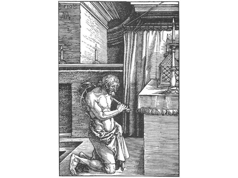 King David Doing Penance