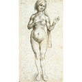 Female Nude (With Headcloth And Slippers)