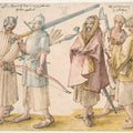 Irish soldiers and peasants