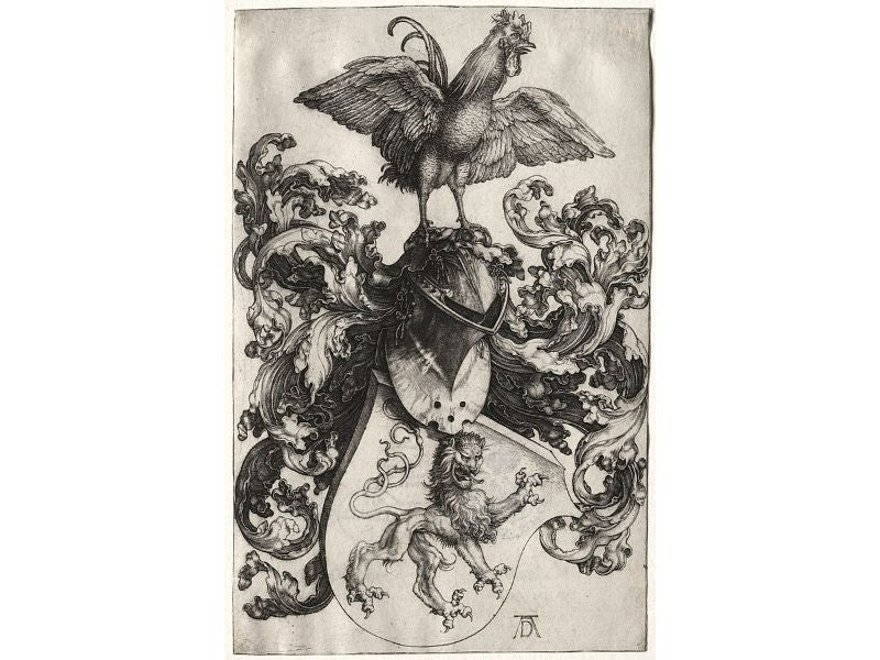 The Coat Of Arms With A Cock