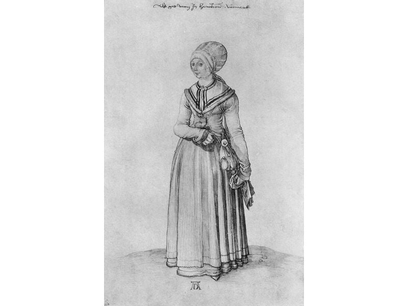 Nuremberg woman in house dress
