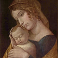 Maria with the sleeping child 