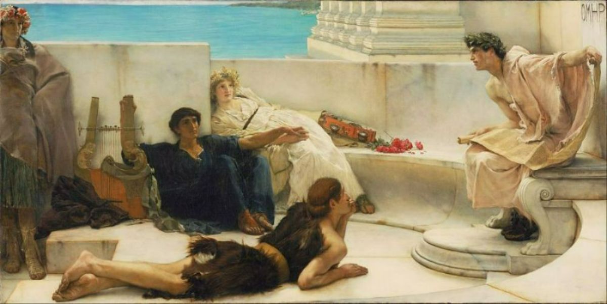 A Reading from Homer (detail)
