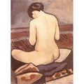 Sitting Nude with Cushions (Sitzender Akt mit Kissen) 1911
