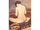 Sitting Nude with Cushions (Sitzender Akt mit Kissen) 1911 artwork preview