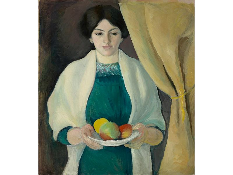 Portrait with Apples- Wife of the Artist 1909