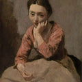 Woman in a Pink Blouse 