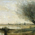 Fisherman Moored at a Bank 