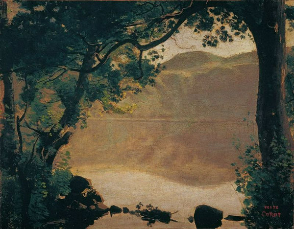 Lake Nemi, Seen through Trees 