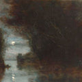 Paysage au clair de lune 