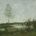 Distant View of Corbeil, Morning, c.1870 