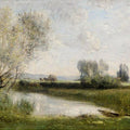 La Peche Et La Fenaison (Environs De Ville-D'Avray) 