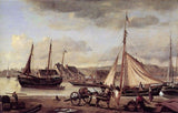 The Merchant's Quay at Rouen, 1834 artwork preview