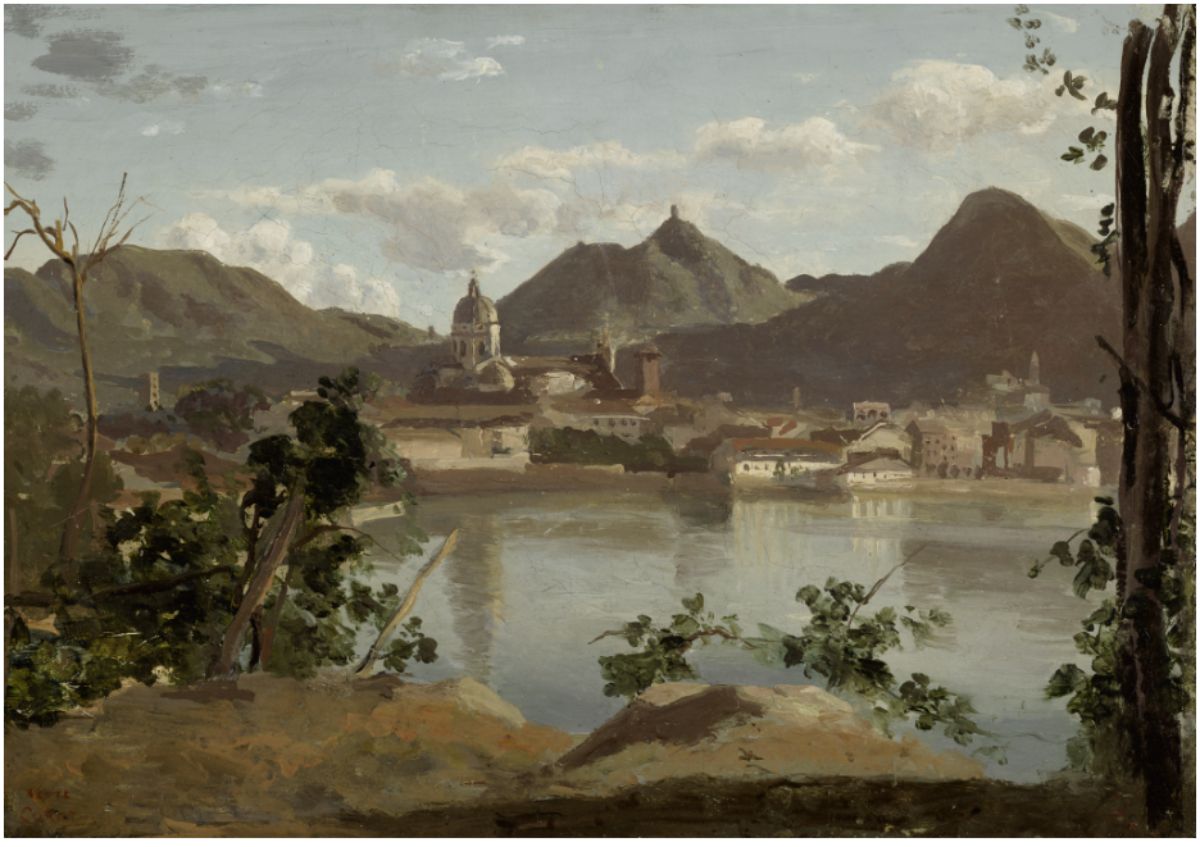 The Town and Lake Como 