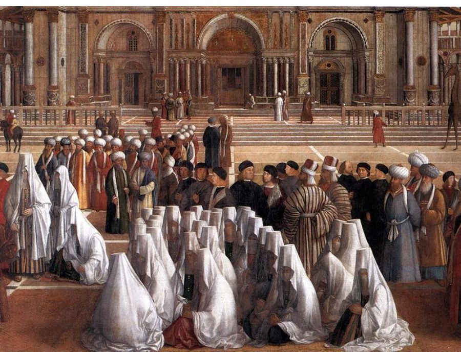 Sermon of St Mark in Alexandria (detail) 1504-07